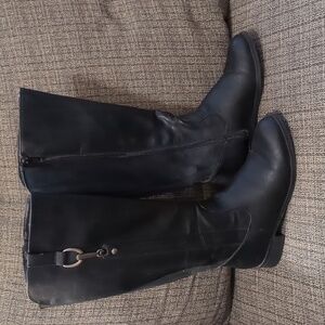 Life Stride Wide Shaft Black Boots